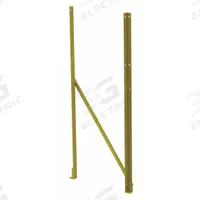 TRI-ARC Platform Support Leg: 4.2 ft Overall Ht, 24 in Overall Wd, Steel (MPN ULK0524). Key specifications — Material: Steel; Color: Yellow; Includes: Fasteners; Brand: TRI-ARC.