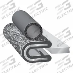 TRIM LOK INC Trim Seal: Rounded, 250 ft Overall Lg, PVC Outer, EPDM Bulb, 3/8 in Leg Lg (MPN 7M062B3X3/32A-250). Key specifications — Standards: UR; Bulb Material: EPDM; Brand: TRIM LOK INC; Color: Black; Outer Material: PVC; Profile Shape: Rounded.