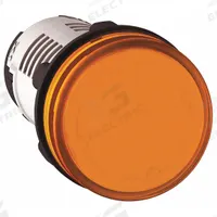 SCHNEIDER ELECTRIC Pilot Light: 22 mm Panel Mounting Hole Dia, LED, Orange, XB7 (MPN XB7EV08BP). Key specifications — Brand: SCHNEIDER.
