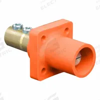 Single Pole Receptacle: Orange, Straight Taper Nose Mating, Double Set Screw Termination, 400 A (MPN 16R21-UO). Key specifications — Series: 16; Receptacle Gender: Male; Brand: LEVITON.
