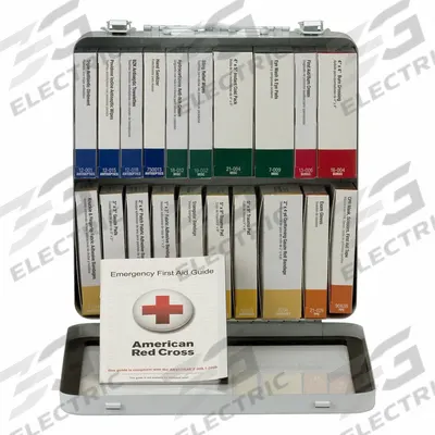 FIRST AID ONLY First Aid Kit and Housing: 130 Components, ANSI/ISEA Z308.1-2021, Type III - General Purpose ANSI First Aid Kits