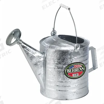 APPROVED VENDOR Watering Can: 2 1/2 gal Capacity, Steel (Body)/Wood (Handle) - Watering Cans