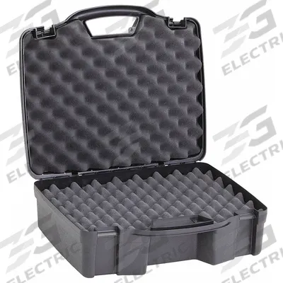 PLANO MOLDING Protective Case: 11 3/8 in x 16 1/4 in x 5 3/4 in Inside, Convoluted, Black - Suitcase-Style Cases