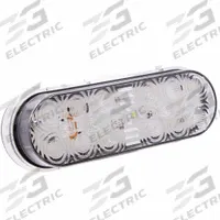 MAXXIMA Back-Up Light: LED, Backup/Reverse Light, Clear, Oval, 2 in Overall Ht, 6 3/8 in Overall Wd (MPN M63324-ADF). Key specifications — Standards: DOT Compliant; Electrical Connection: DryFit Connector; Brand: MAXXIMA; Installation Type: Permanent; Lens Color: Clear; Mount Type: Grommet; Lighting Technology: LED; Light Type: Backup/Reverse Light.