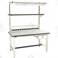 PRO-LINE Workstation: Adj Ht, Laminate, 60 in x 30 in, 5,000 lb Overall Load Capacity, Beige (MPN BIB2). Key specifications — Brand: PRO-LINE; Height Adjustability: Adjustable Height.