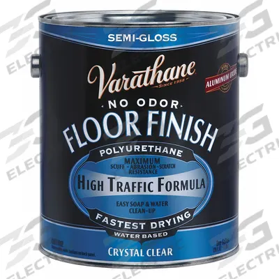 VARATHANE Finish: Finish, Interior, Water, 1 gal Container Size, Wood, Semi-Gloss - Wood Sealers & Finishes