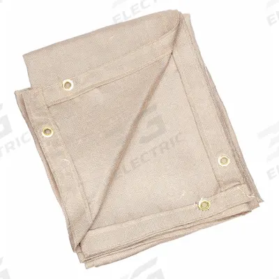 STEINER Welding Blanket: Uncoated Fiberglass, 6 ft Wd, 10 ft Lg, Tan - Light-Duty Uncoated Fiberglass Welding Blankets