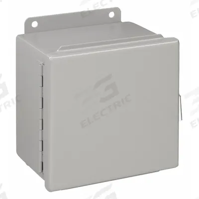 WIEGMANN Enclosure: Steel, 10 in x 10 in x 6 in, NEMA 12/13, Solid Cover - Steel Dust-Tight Enclosures