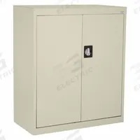 SANDUSKY Shelf Cabinet: 36 in x 18 in x 36 in, Recessed Handle & Keyed, 22 ga Panel Thick, Frame (MPN EA2R361836-07). Key specifications — Cabinet Color: Tan; Method of Construction: Welded; Base Type: Frame; Assembled: Assembled; Mobility: Stationary; Adjustable Shelves: Adjustable; Cabinet Finish: Powder Coated; Door Handle Type: Recessed.