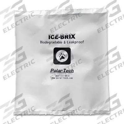 POLAR TECH Cold Pack: Biodegradable Cold Pack, 12 oz Wt, 6 in Lg, 6 in Wd - Gel Packs