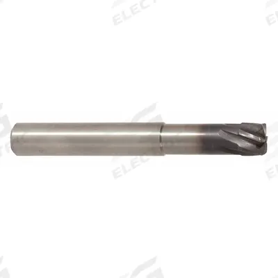WIDIA HANITA Corner Radius End Mill: Carbide, AlTiN Coated, 6 Flute, 1/2" Mill Dia - High-Feed Carbide Corner-Radius End Mills for Stainless Steel & Super Alloys