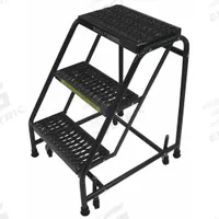 BALLYMORE Step Stool: 2.4 ft Overall Ht, 450 lb Load Cap, 3 Steps, Steel, 2.4 ft Standing Ht (MPN 318G). Key specifications — attr1051722: Rolling Step Stool; attr1051697: BALLYMORE; attr1051699: (4) Swivel; attr1051702: Gray; attr1051713: Handrails Not Included; attr1051726: Rectangle.
