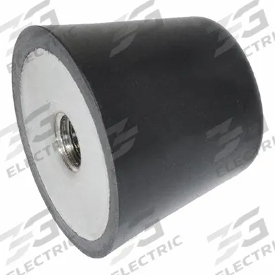 JW WINCO Vibration-Isolating Mount: Flat Conical, Buna-N, Male x Non-Threaded Style - Female x Non-Threaded Vibration-Isolating Mounts