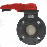 ASAHI Butterfly Valve: 2 in Pipe Size, Concentric, 150 psi Max. Pressure (CWP), Wafer, 4 Bolt Holes (MPN 173730020). Key specifications — Brand: ASAHI; Handle Type: Lever; Disc Material: Polypropylene.