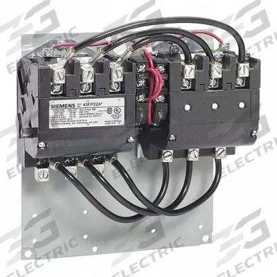 Siemens Magnetic Contactor: Reversing, 3 Poles, NEMA Size 3, 90 A - Reversing NEMA Contactors