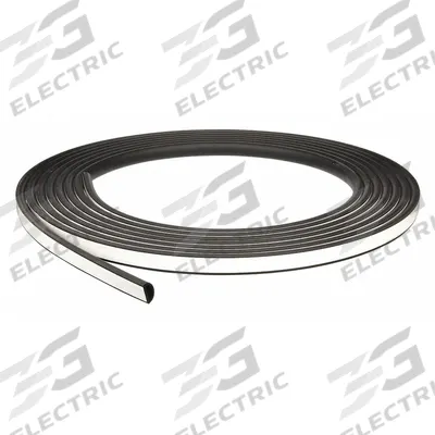 TRIM LOK Seal: D-Shaped, Self-Adhesive Mounting, Std, EPDM, 500 ft Overall Lg - D-Section Foam Rubber Seals