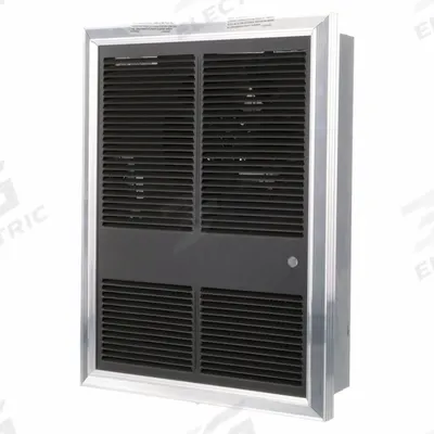 MARKEL Recessed Electric Wall-Mount Heater: 4800 W, 480V AC, Three Phase - Large Recessed Electric Wall Heaters