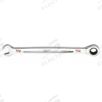 MILWAUKEE Ratcheting Combination Wrench: Chrome Vanadium Steel, Chrome, 11/32 in Head Size, Std (MPN 45-96-9211). Key specifications — attr309600: 11/32 in; attr309611: Chrome; attr309610: Chrome Vanadium Steel; attr309604: No; attr309612: No; attr309613: No; attr309615: No; attr324932: MILWAUKEE.