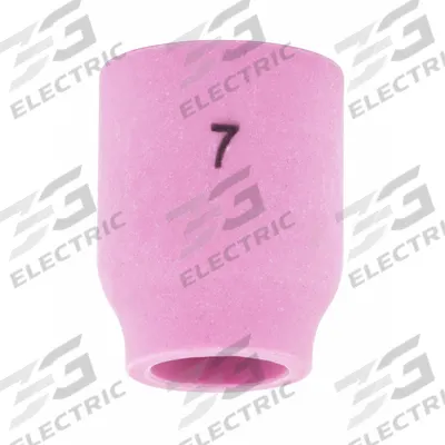LINCOLN ELECTRIC Nozzle: Alumina, No. 7, Std - Gas Lens Nozzles
