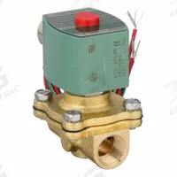 REDHAT Solenoid Valve: 2-Way, Normally Closed, 1/2 in Pipe Size, 24V DC, Watertight, High Flow (MPN 8210G002). Key specifications — Pipe Size: 1/2 in; Voltage: 24V DC; Brand: REDHAT; Coil Enclosure: Watertight.