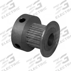 DAYTON Timing Pulley: Modified Curvilinear, Fixed, For GT Timing Belt Section, For 6 mm Belt Wd (MPN 16-2P06M6CA4). Key specifications — Brand: DAYTON; Finish: Clear Anodized; For Belt Series: Powerhouse®.