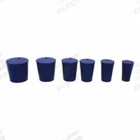 Stopper: Silicone, 6 Stopper Size, 26 mm Bottom Dia, 32 mm Top Dia, 25 mm Overall Ht, Blue, 0 Holes (MPN UNSST6). Key specifications — Brand: UNITED SCIENTIFIC SUPPLIES INC; Color: Blue; Stopper Size: 6; Material: Silicone.