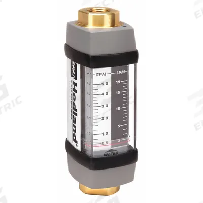 HEDLAND Mechanical Flowmeter: Water and Other Fluid Meter, Scale, Variable Area - Inline Flowmeters for Water