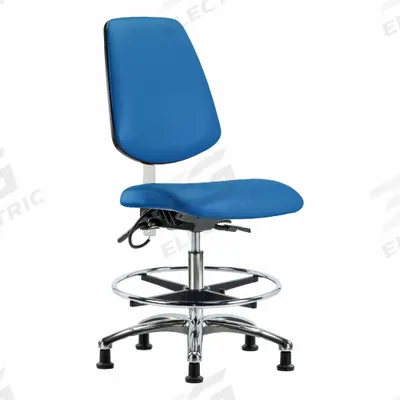 APPROVED VENDOR Task Chair: Vinyl, Armless, Ht Range 21 1/2 in to 29 in, 18 1/2 in Seat Wd - Vinyl ESD Chairs