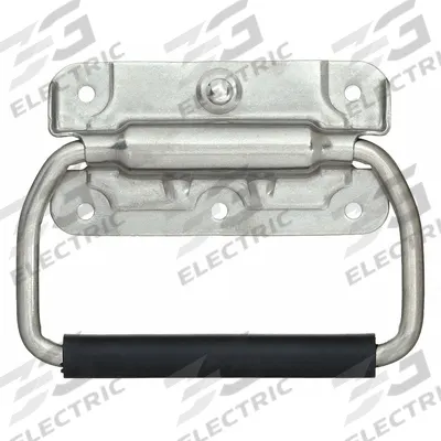 MONROE PMP Folding Pull Handle: Unthreaded Holes, Stainless Steel, Silver - Load-Rated Folding Pull Handles