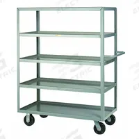LITTLE GIANT Utility Cart: 3,600 lb, 48 in L x 30 in W Shelf, 5 Shelves, Gray, Flat (MPN 5ML-3048-6PH). Key specifications — Caster/Wheel Configuration: (2) Swivel; Brand: LITTLE GIANT; Caster Wheel/Tread Material: Phenolic.