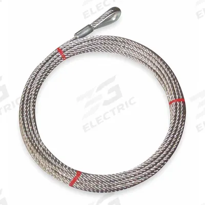 APPROVED VENDOR Wire Rope: Stainless Steel, 7 x 19, 1,800 lb Working Load Limit - Corrosion-Resistant Stainless-Steel Wire Rope