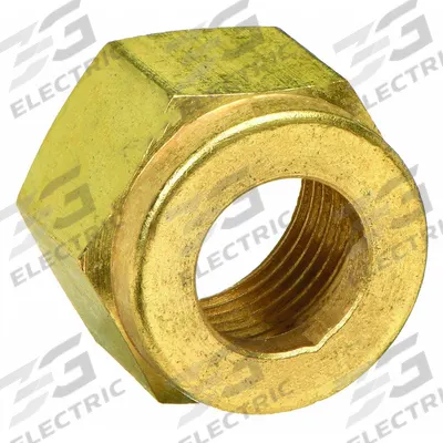 PARKER Compression Fitting Nut: 5/8 in OD Size, Compression, Brass - Single-Ferrule Brass Compression Fittings