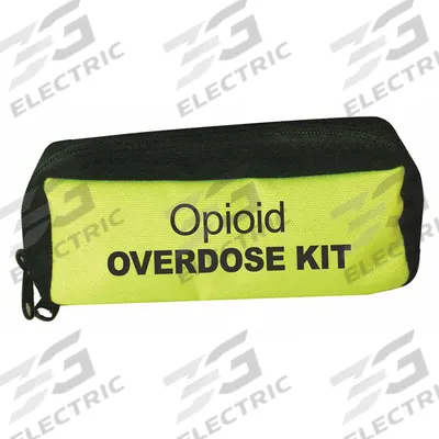 IRON DUCK Overdose Bag: 7 1/2 in L x 2 in W x 3 1/2 in H, Nylon, Yellow, 0-10 in/21-30 in - Medical Pouches
