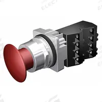 SIEMENS Mushroom Head Push Button: Non-Illuminated, Mushroom Head Profile, Metallic, 30 mm, 2NC (MPN 52PP2A2G). Key specifications — Brand: SIEMENS; Action: Maintained; Series: Class 52; Terminal Connection: Pressure Plate; Push Button Material Type: Metallic.