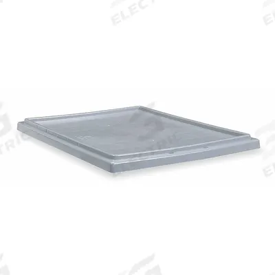 AKRO-MILS Lid: 23 1/2 in x 19 1/2 in, Gray, FDA Compliant, 4W051/5YN04 - Lids for Standard Stacking & Nesting Totes