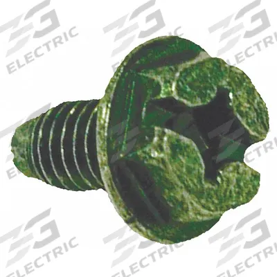RACO Grounding Screw: Steel, Green, Steel Box - Pigtail Leads & Grounding Accessories