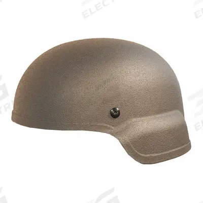 UNITED SHIELD Level IIIA Mid Cut Helmet: L Fits Hat Size, Suspension, Tan, Aramid
