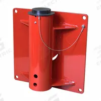 THERN Mounting Bases for Davit Cranes: Wall, Steel, For 4.5 in Mast Dia (MPN 5BW10). Key specifications — Brand: THERN; Material: Steel.
