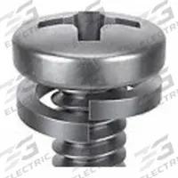 SEMS Screw: Split Lock, #4-40 Thread Size, 7/16 in Lg, Stainless Steel, Passivated, Pan, 25 PK (MPN 1-PPL-4C-43). Key specifications — Drive Size: #1.