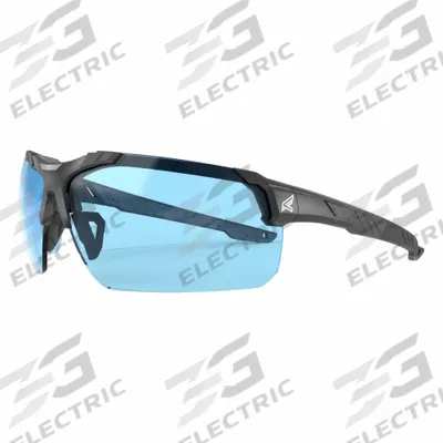 EDGE EYEWEAR Safety Glasses: Light Blue Lens, Half-Frame, Anti-Fog/Vapor Shield, Lightweight - Adjustable Comfort-Fit Safety Glasses