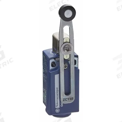 TELEMECANIQUE SENSORS Limit Switch: Roller Lever, XCKP, 0.22 in Roller Wd - Roller Lever-Arm Limit Switches