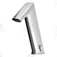 SLOAN Bathroom Sensor Faucet: BASYS, Cast Zinc, Chrome Finish, Single-Post, Battery, Aerated (MPN EFX150.502.0000). Key specifications — Brand: SLOAN; Includes: (4) AA Alkaline Battery; Series: BASYS.