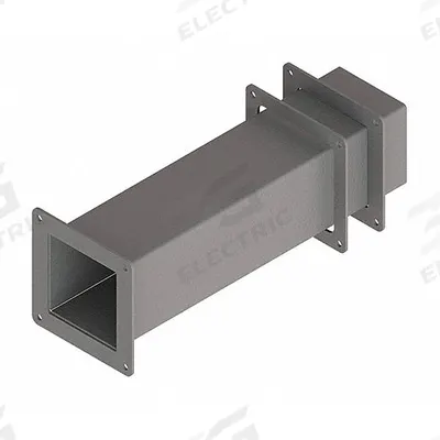 HOFFMAN Wireway Telescope Fitting: 4 in Wd, 4 in Ht, 4 in, Screw-On Cover - Telescoping Fittings for Dust-Tight Wireways