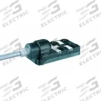 MURRELEKTRONIK Distribution Box: EXACT12, 4 Ports, 5 Pole M12 Female, 10 m Cable Lg, Gray PUR/PVC (MPN 8000-84511-3631000). Key specifications — IP Rating: IP67; Features: Plastic Housings.