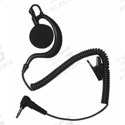 EARPHONE CONNECTION Listen-Only Earpiece: Fits Universal, Ear Hook, Black - Listen-Only Earpieces
