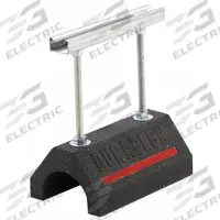 DURA-BLOK Pipe Support Block: Rubber Base, Electroplated Cast Iron, 9.35 in Overall Lg (MPN DBE10-8). Key specifications — Support Material: Cast Iron; Base Material: Rubber; Base Size: 9.35 in L x 6 in W; Brand: DURA-BLOK.