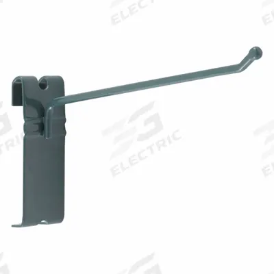 METRO Hook: 1 1/4 in x 7 5/8 in x 5 5/8 in, 50 lb Load Capacity, Steel, Epoxy Coated - Hooks for Wire Grid Panels