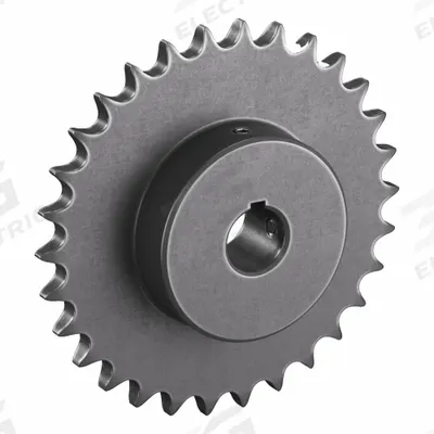 TSUBAKI Single Strand Sprocket: 50, For 5/8 in Chain Pitch, 1 in Bore Dia, 30 Teeth - Size 50 Fixed-Bore Roller Chain Sprockets
