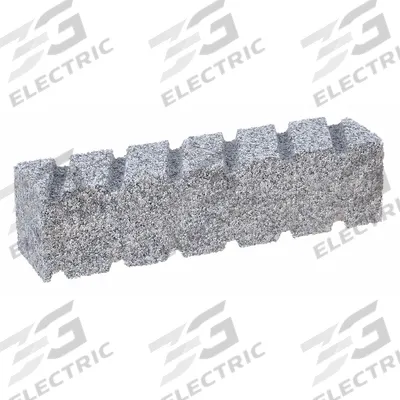 NORTON Rubbing Brick: Fluted, 8" L x 2" W x 2" H, Silicon Carbide - Fluted Handheld Rubbing Bricks