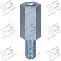 Standoff: Male x Female, M5x0.80 Thread Sz, 25 mm Lg, Hex, Steel, Zinc-Plated, 8 mm Hex Wd, 100 PK (MPN M11398.050.0015). Key specifications — Brand: APPROVED VENDOR.